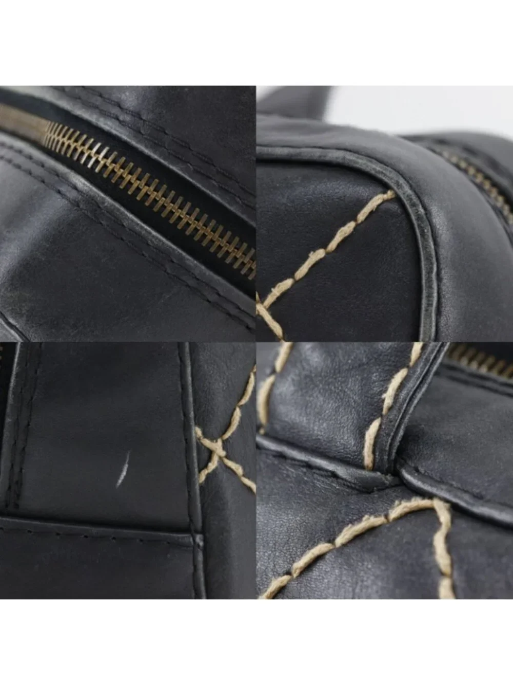Chanel Wild Stitch CC Logo Calf Black Handbag
